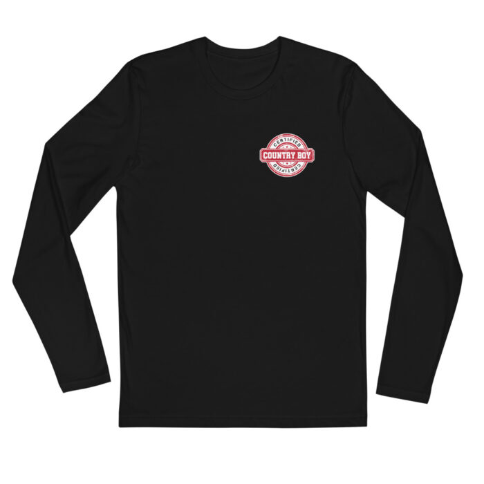 Certified Country Boy - Long Sleeve Fitted Crew - Image 4