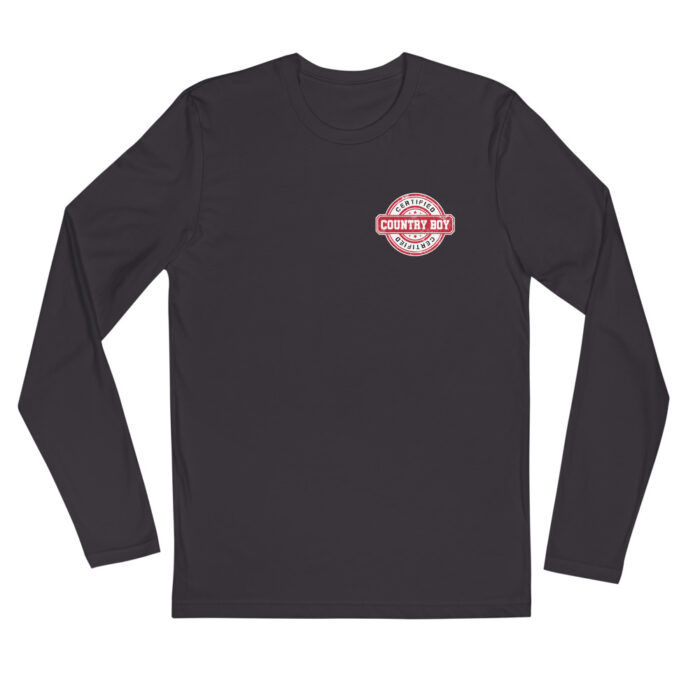 Certified Country Boy - Long Sleeve Fitted Crew - Image 2