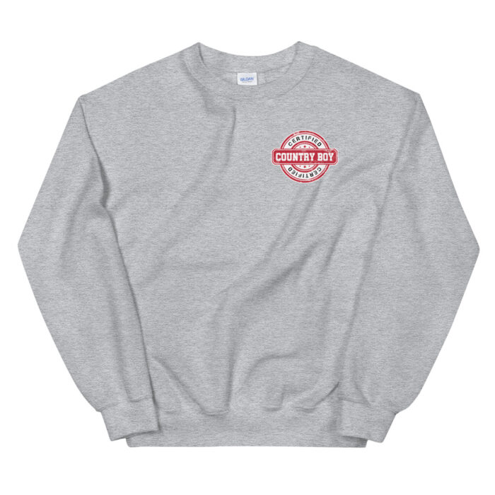 unisex crew neck sweatshirt sport grey front 60395744f1c16