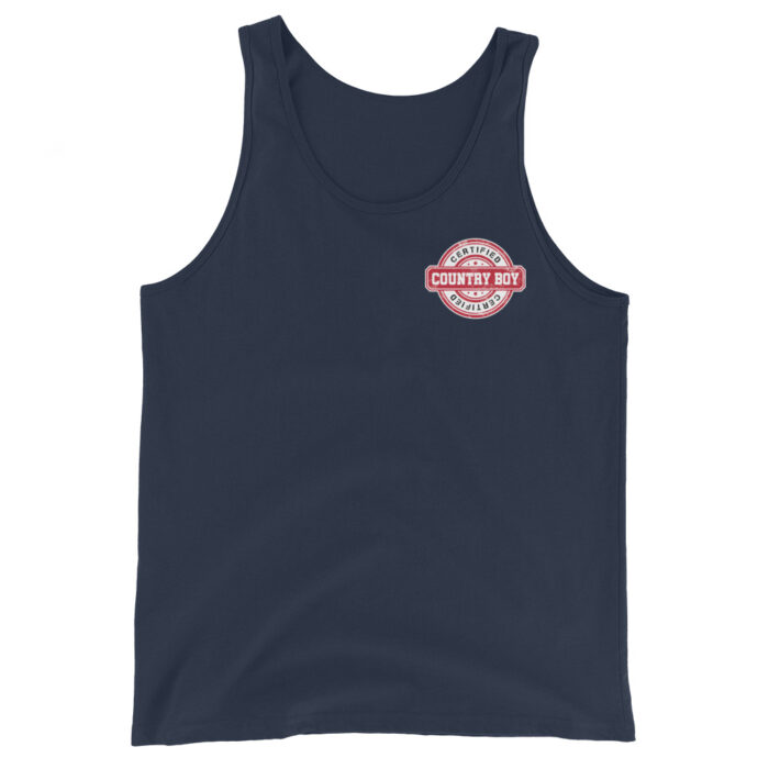 unisex premium tank top navy front 6039545bafe55