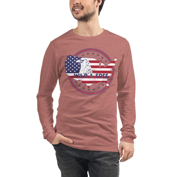 Land of the Free – Unisex Long Sleeve T-Shirt - Image 2