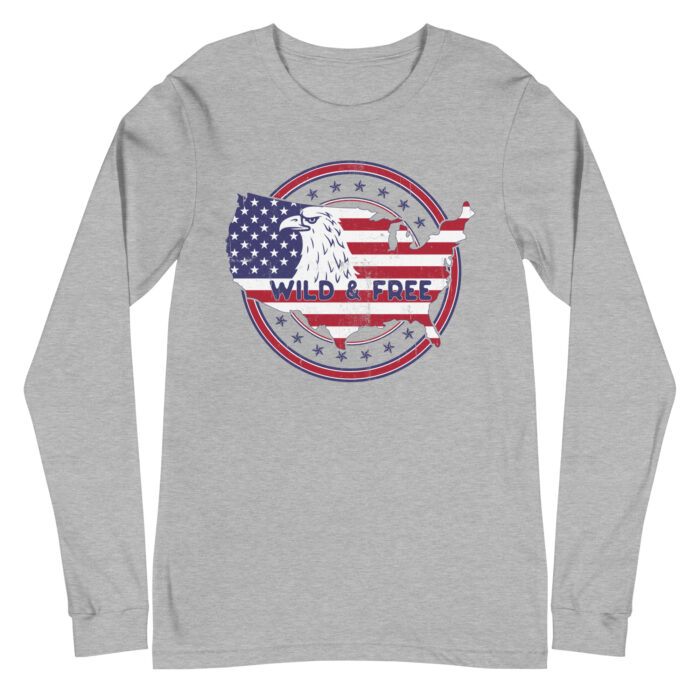 Land of the Free – Unisex Long Sleeve T-Shirt - Image 5