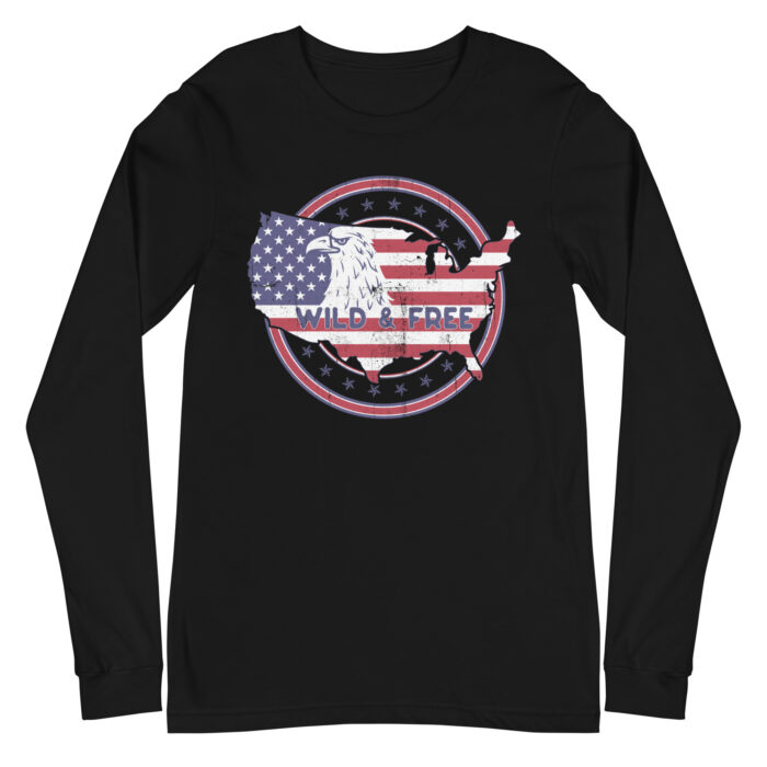 Land of the Free – Unisex Long Sleeve T-Shirt - Image 3