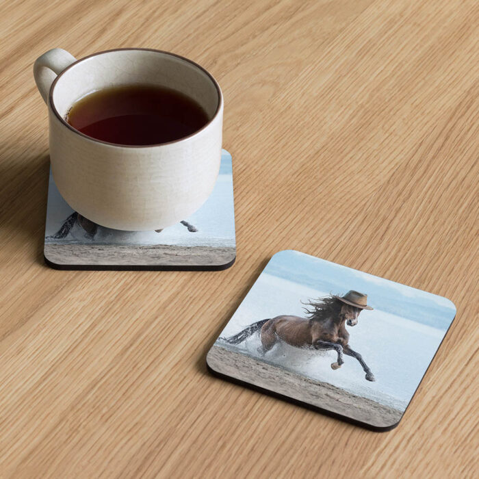 Cowboy Horse - Cork-Back Coaster - Image 3