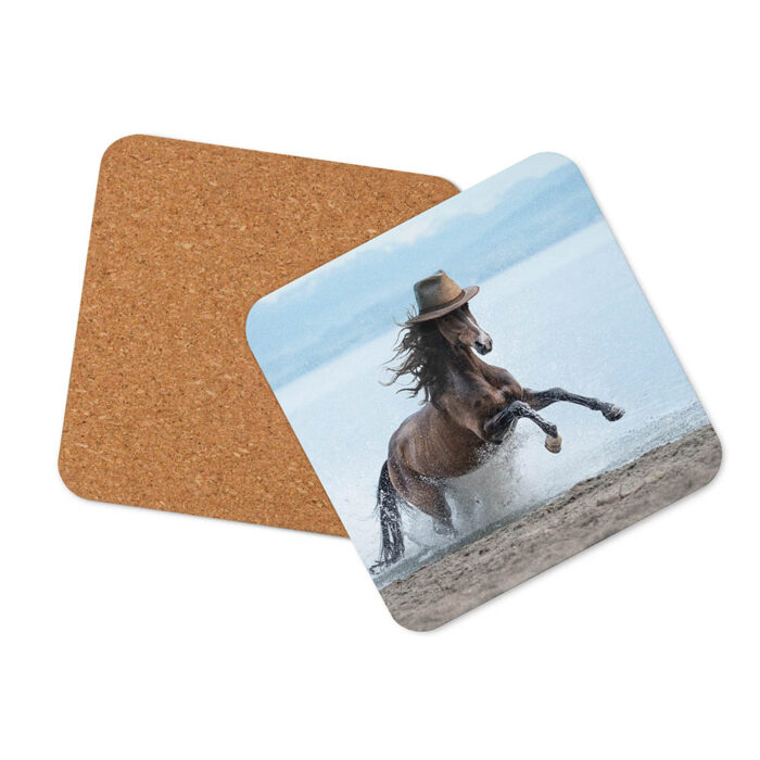 Cowboy Horse - Cork-Back Coaster - Image 2