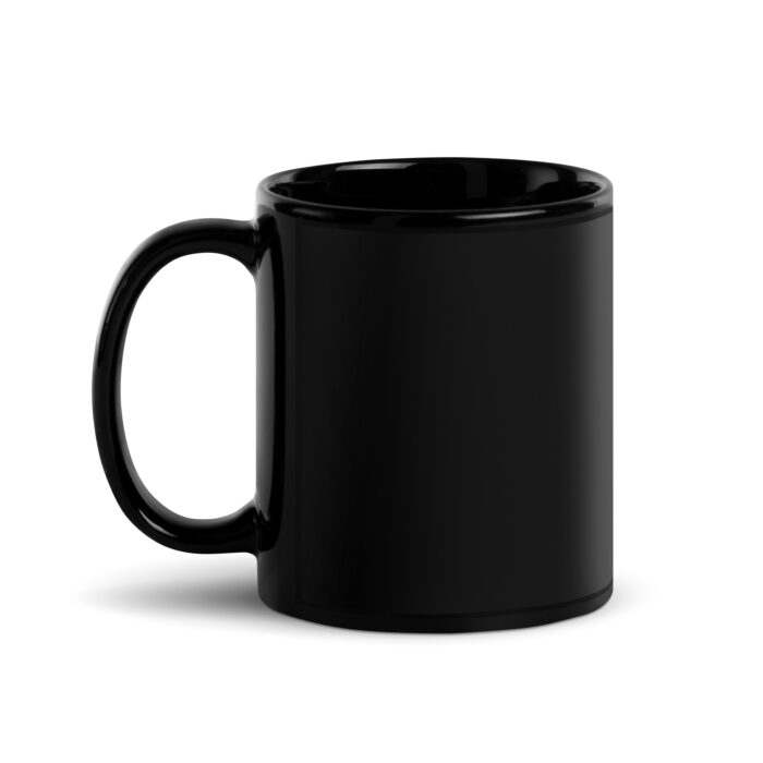 black glossy mug black 11oz handle on left 6465ed56c3882
