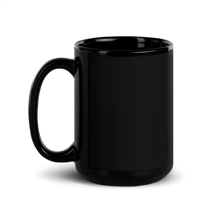 Freedom and Liberty Eagle - Black Glossy Mug - Image 7