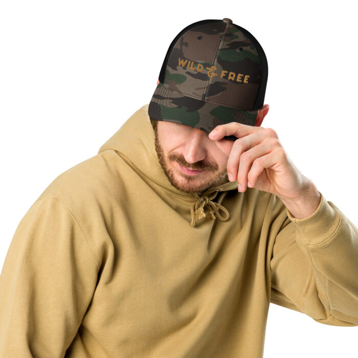 camouflage trucker hat camo black front 6486e763d91a0