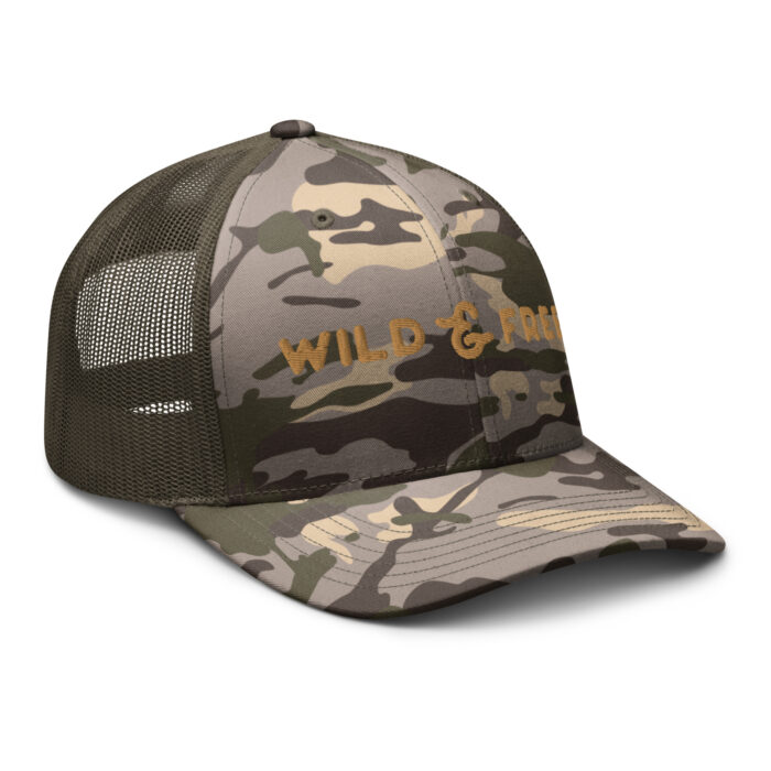 camouflage trucker hat camo olive right front 648b450423389