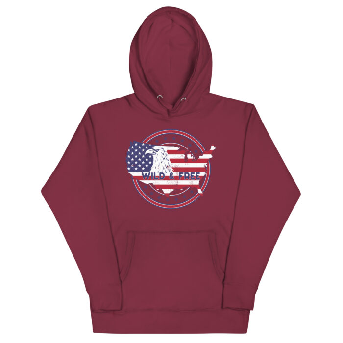 unisex premium hoodie maroon front 6486e4aa58503