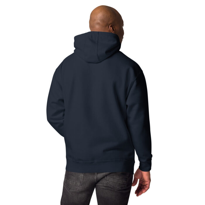unisex premium hoodie navy blazer back 6485957daeb1b