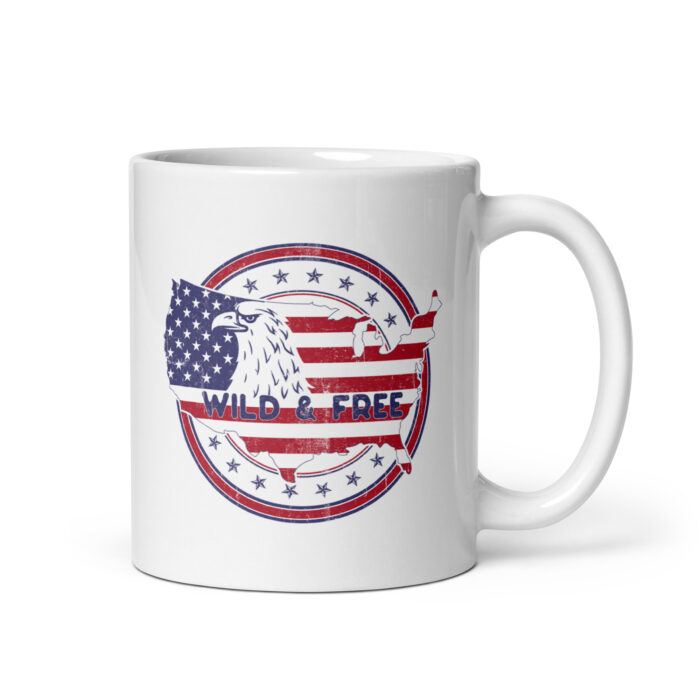 Land of the Free - White Glossy Mug