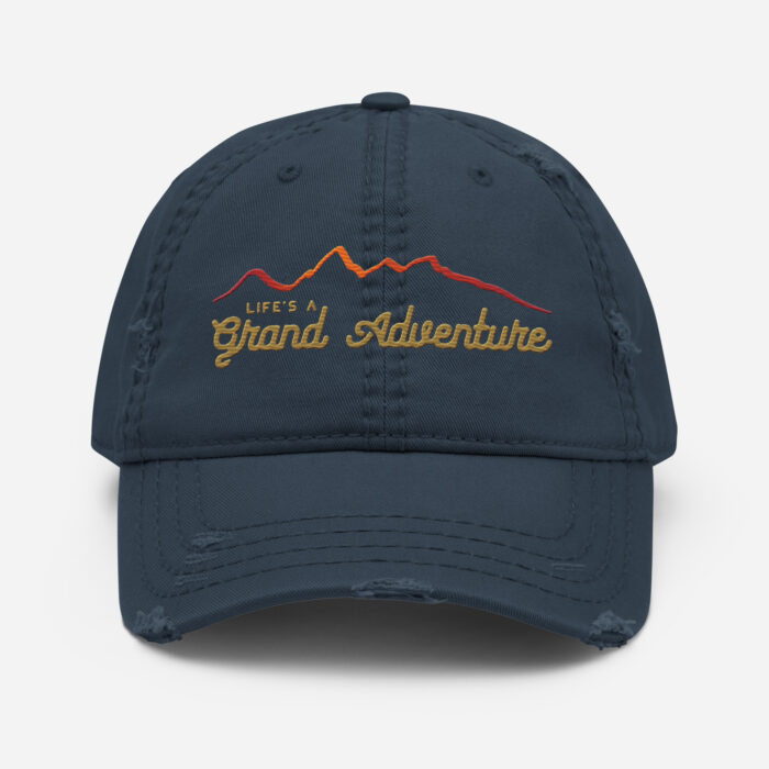 distressed dad hat navy front 6517f25e57d34