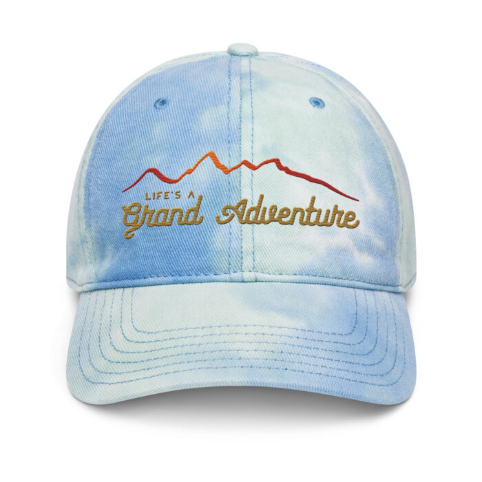 Life's a Grand Adventure – Tie Dye Dad Hat - Image 5