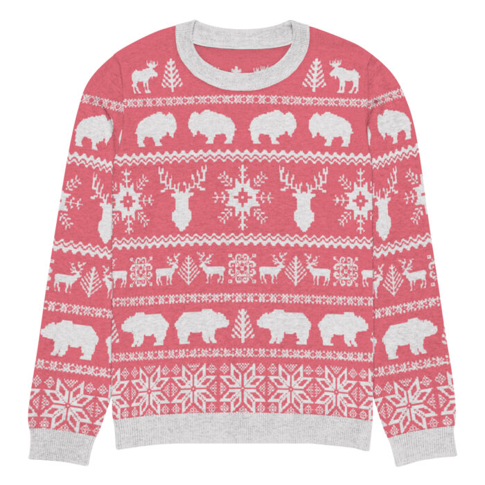 Knitted Ugly Christmas Sweater - Pink for the Gals